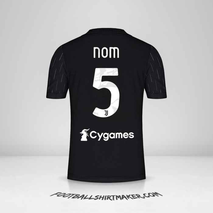 Maillot Juventus FC 2021/2022 Extérieur -  nom - 5