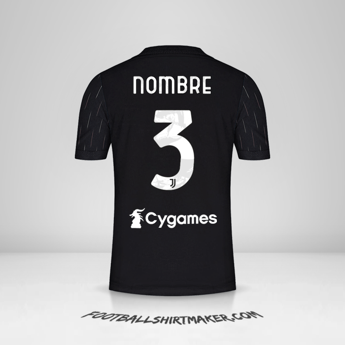 Jersey Juventus FC 2021/2022 Visita -  nombre - 3