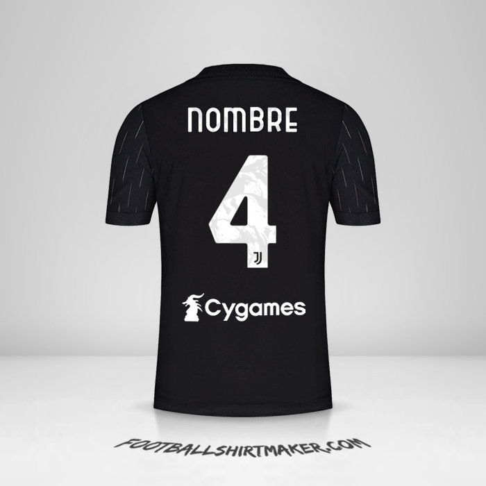 Jersey Juventus FC 2021/2022 Visita -  nombre - 4