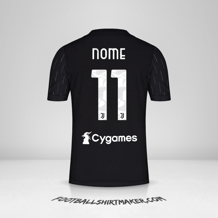 Maglia Juventus FC 2021/2022 Seconda -  nome - 11