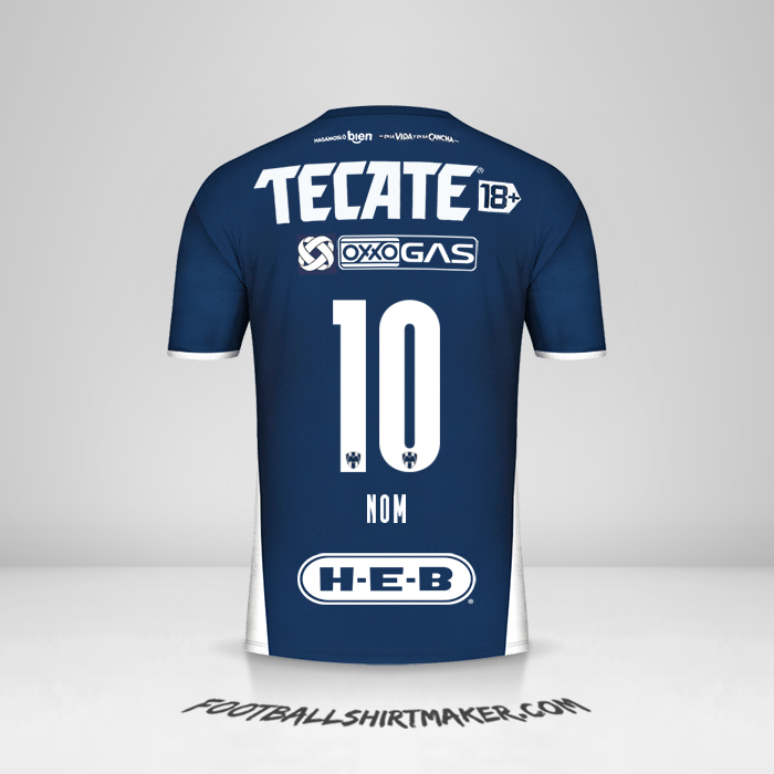 Maillot Monterrey 2021/2022 -  nom - 10