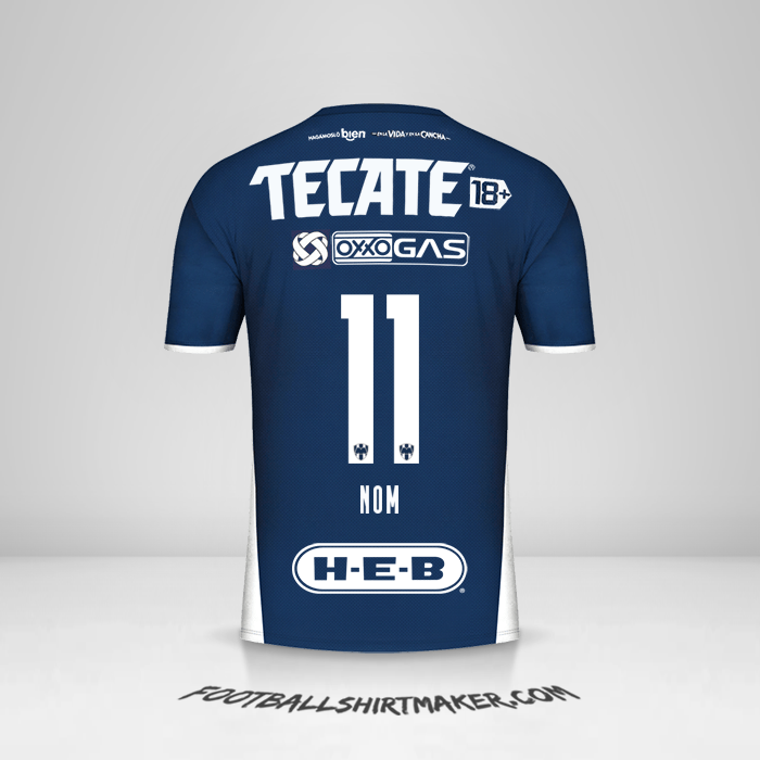 Maillot Monterrey 2021/2022 -  nom - 11