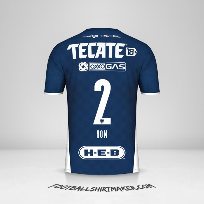 Maillot Monterrey 2021/2022 -  nom - 2