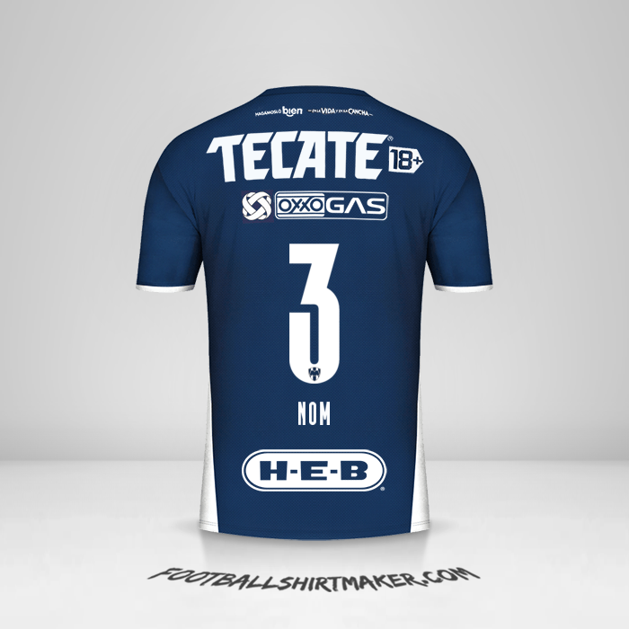 Maillot Monterrey 2021/2022 -  nom - 3