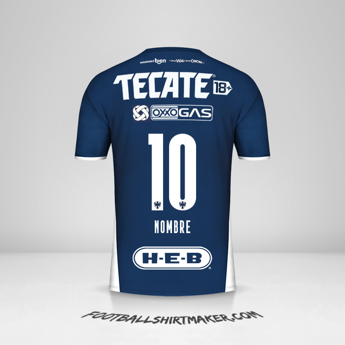 Camiseta Monterrey 2021/2022 -  nombre - 10