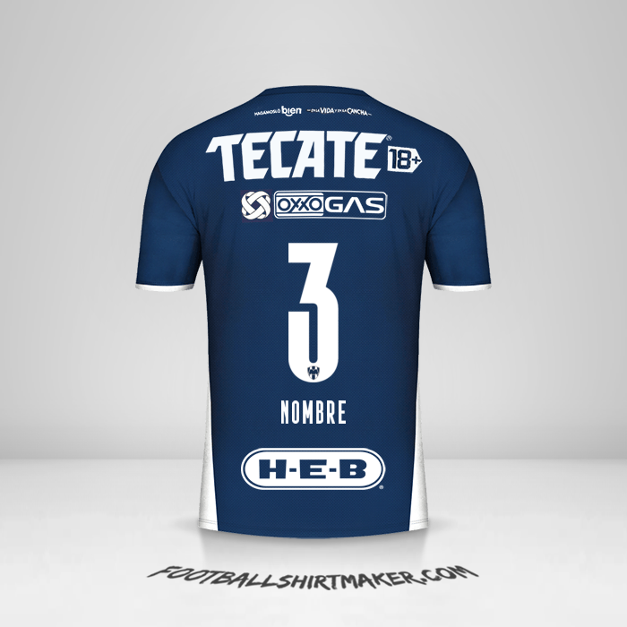 Jersey Monterrey 2021/2022 -  nombre - 3