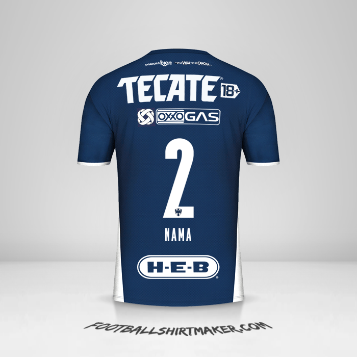 Jersey Monterrey 2021/2022 -  nama - 2