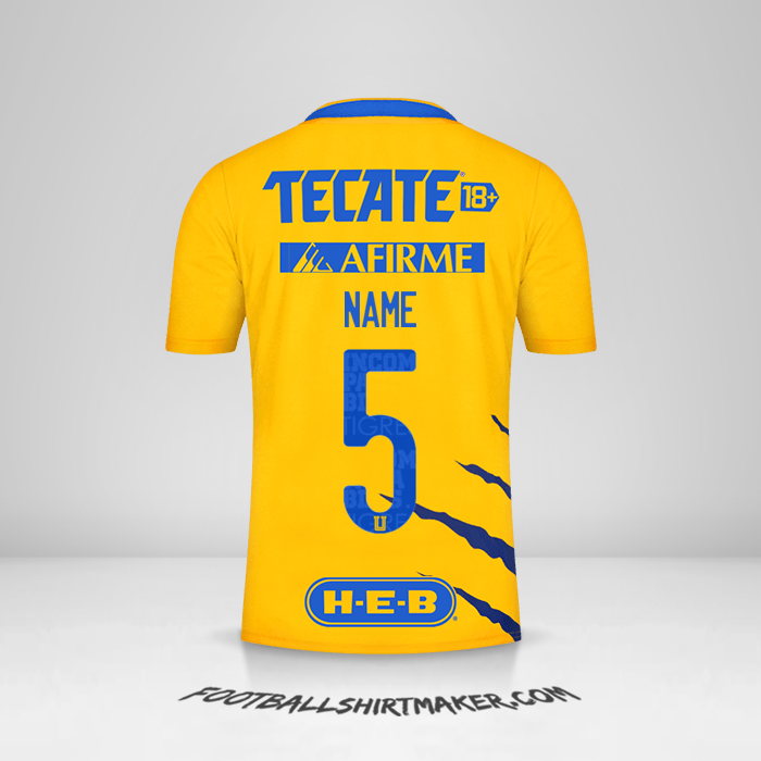 Trikot Tigres UANL 2021/2022 -  name - 5