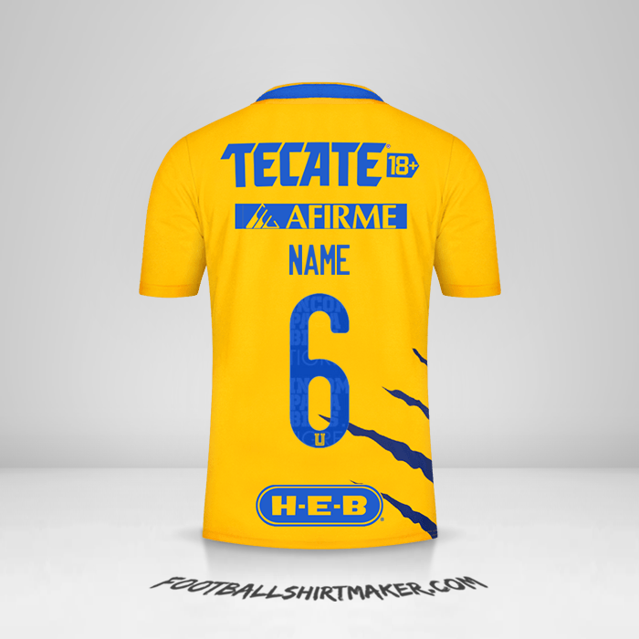 Trikot Tigres UANL 2021/2022 -  name - 6