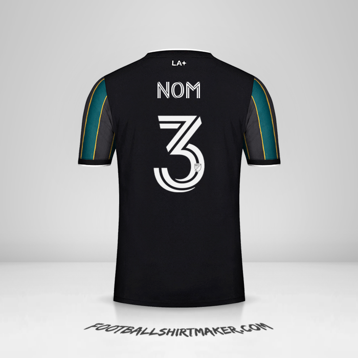 Maillot LA Galaxy 2021/2022 Extérieur -  nom - 3