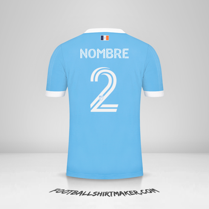 Jersey New York City FC 2021 -  nombre - 2