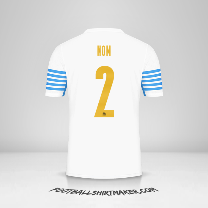 Maillot Olympique de Marseille Cup 2021/2022 -  nom - 2