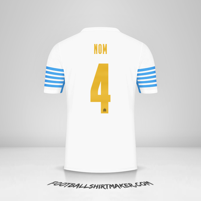 Maillot Olympique de Marseille Cup 2021/2022 -  nom - 4