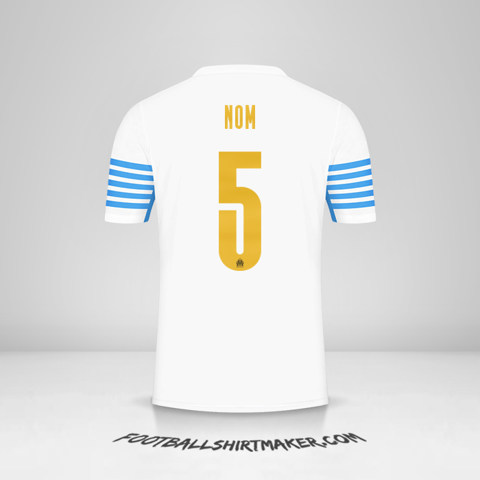 Maillot Olympique de Marseille Cup 2021/2022 -  nom - 5