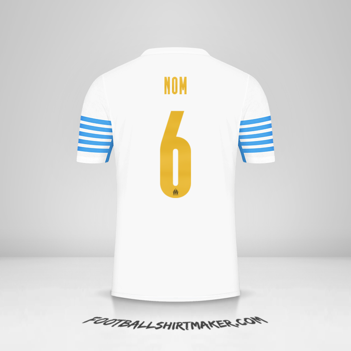 Maillot Olympique de Marseille Cup 2021/2022 -  nom - 6