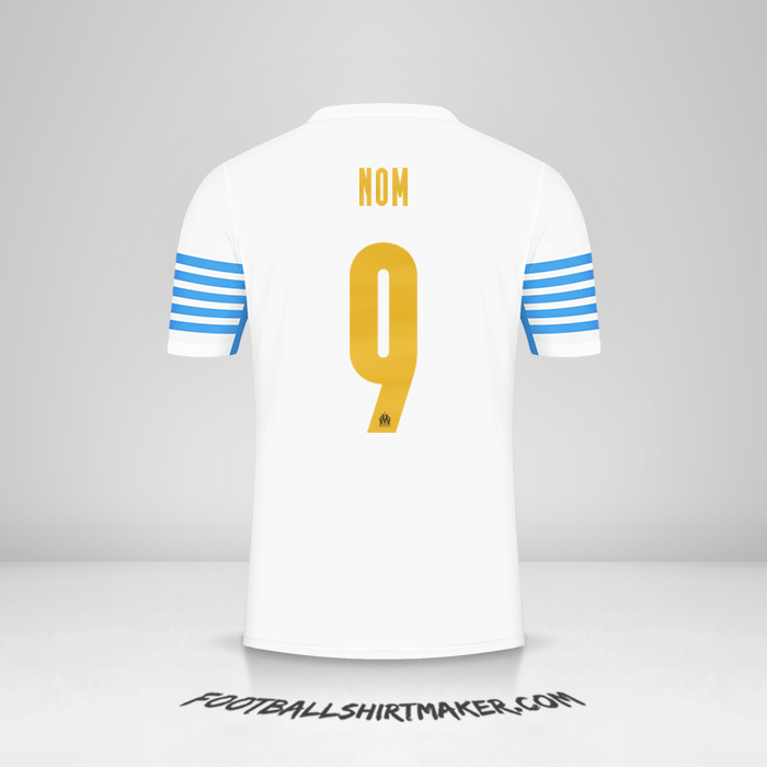 Maillot Olympique de Marseille Cup 2021/2022 -  nom - 9