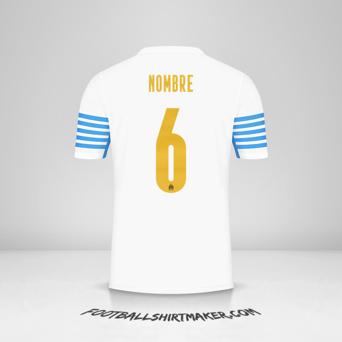 Jersey Olympique de Marseille Cup 2021/2022 -  nombre - 6