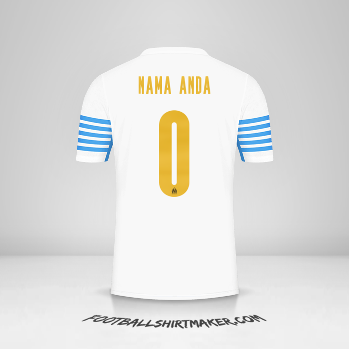 Jersey Olympique de Marseille Cup 2021/2022 -  nama anda - 0