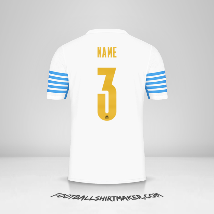 Jersey Olympique de Marseille Cup 2021/2022 -  name - 3