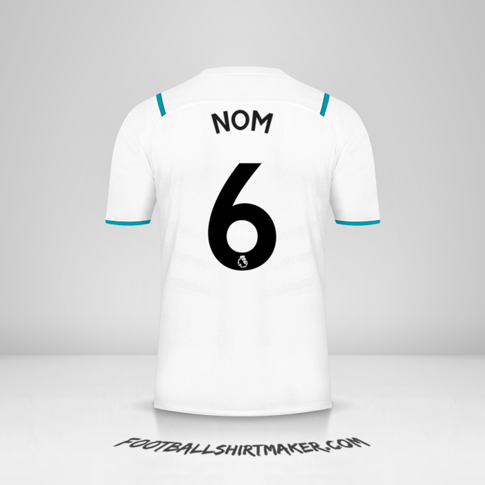 Maillot Manchester City 2021/2022 Extérieur -  nom - 6