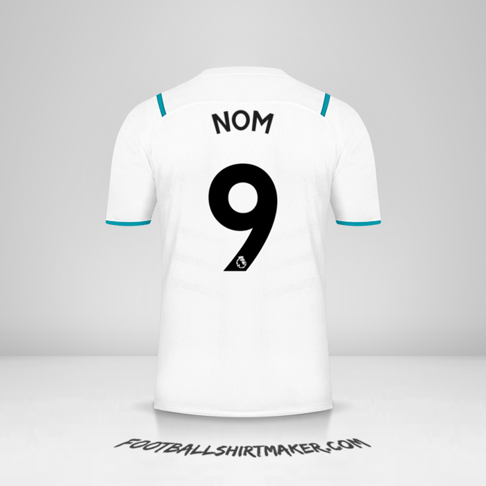 Maillot Manchester City 2021/2022 Extérieur -  nom - 9
