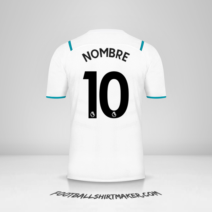 Jersey Manchester City 2021/2022 Visita -  nombre - 10