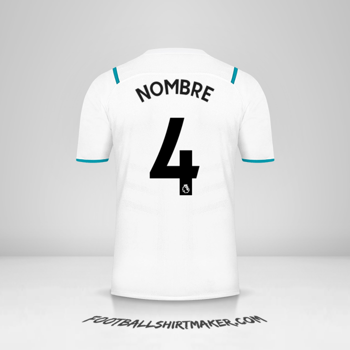 Jersey Manchester City 2021/2022 Visita -  nombre - 4