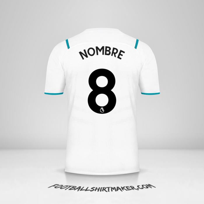 Jersey Manchester City 2021/2022 Visita -  nombre - 8