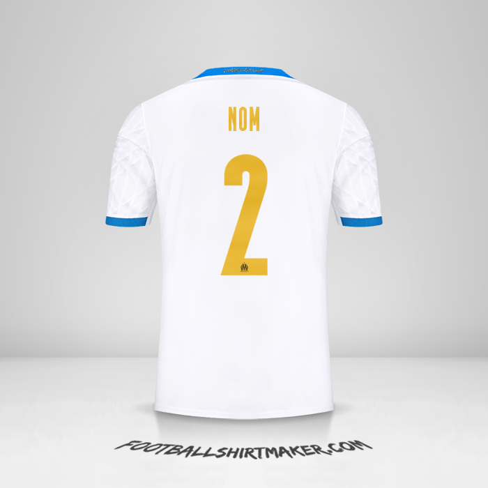 Maillot Olympique de Marseille Cup 2020/21 -  nom - 2
