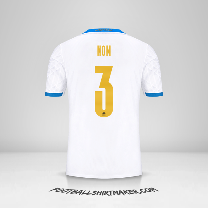 Maillot Olympique de Marseille Cup 2020/21 -  nom - 3