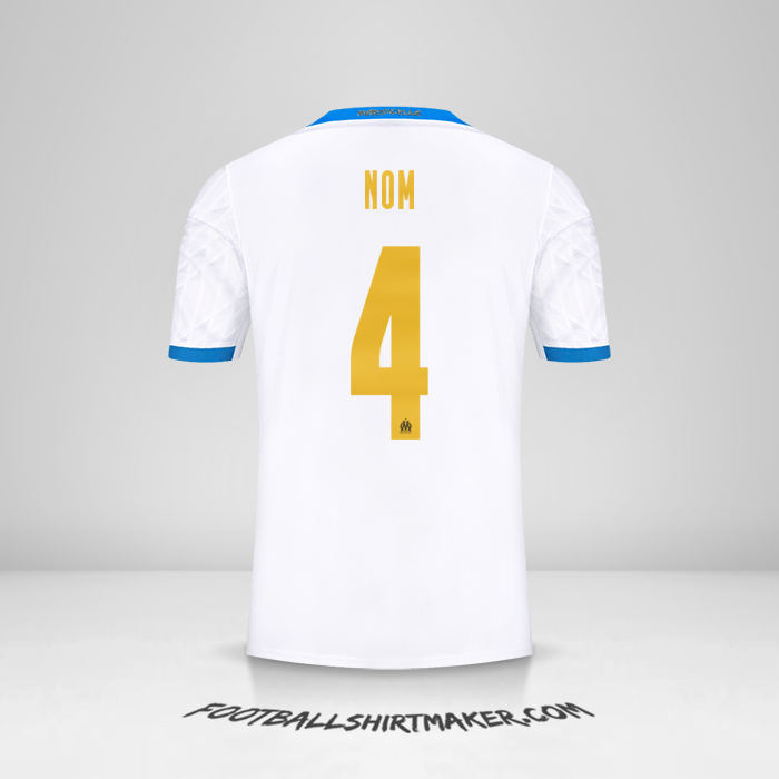 Maillot Olympique de Marseille Cup 2020/21 -  nom - 4