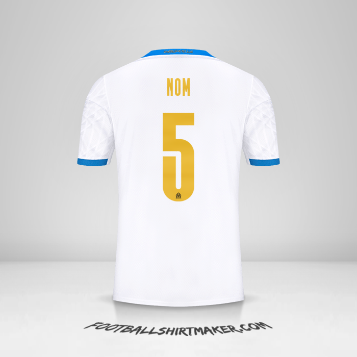 Maillot Olympique de Marseille Cup 2020/21 -  nom - 5