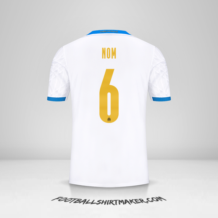 Maillot Olympique de Marseille Cup 2020/21 -  nom - 6