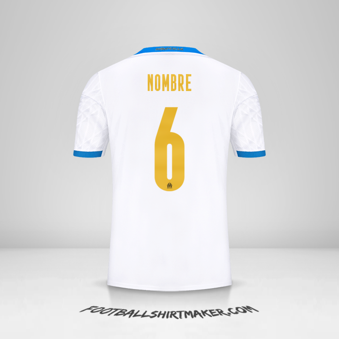Jersey Olympique de Marseille Cup 2020/21 -  nombre - 6