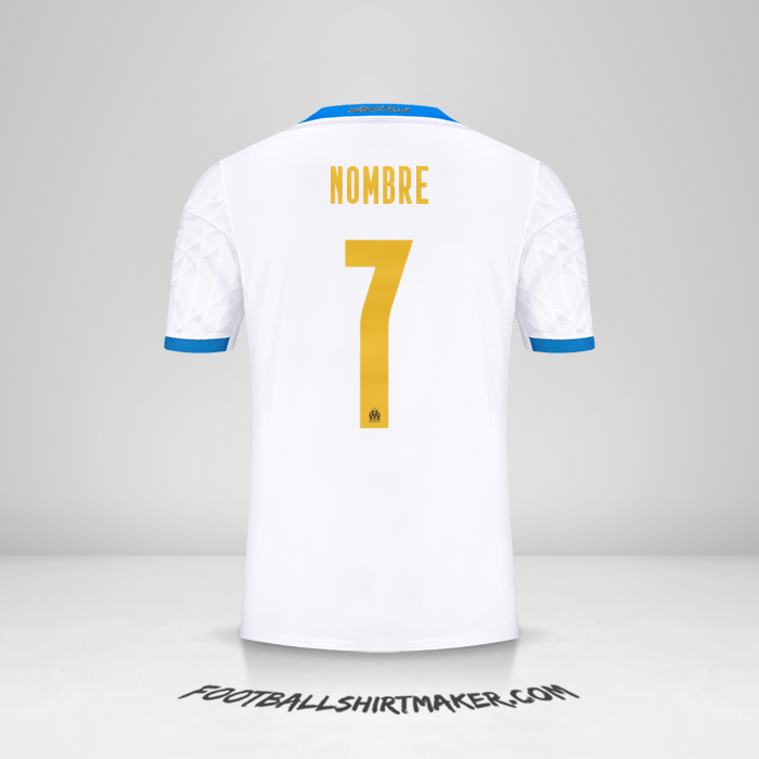 Jersey Olympique de Marseille Cup 2020/21 -  nombre - 7