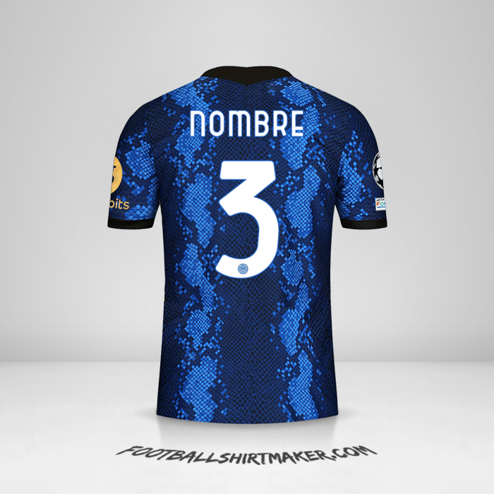 Jersey Inter Cup 2021/2022 -  nombre - 3