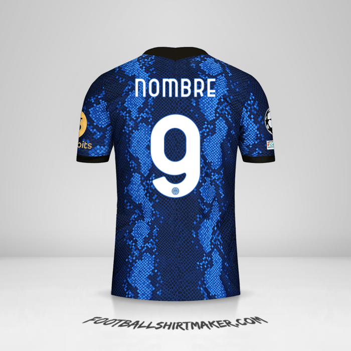 Jersey Inter Cup 2021/2022 -  nombre - 9