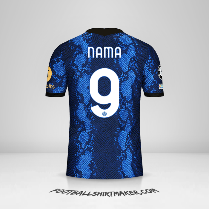 Jersey Inter Cup 2021/2022 -  nama - 9