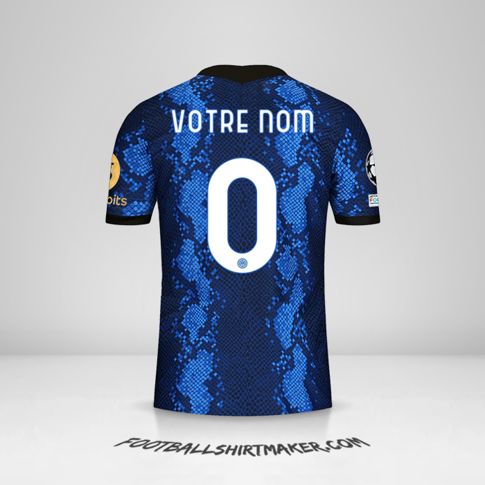 Maillot Inter Cup 2021/2022 -  votre nom - 0