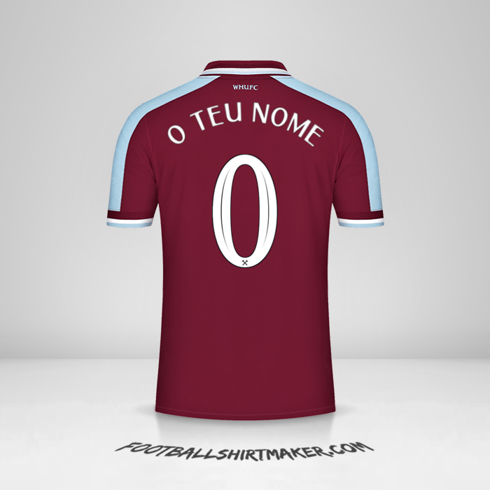 Camisola West Ham United FC Cup 2021/2022 -  o teu nome - 0