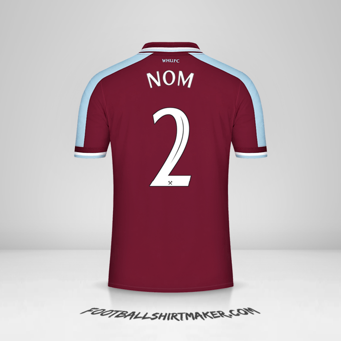 Maillot West Ham United FC Cup 2021/2022 -  nom - 2