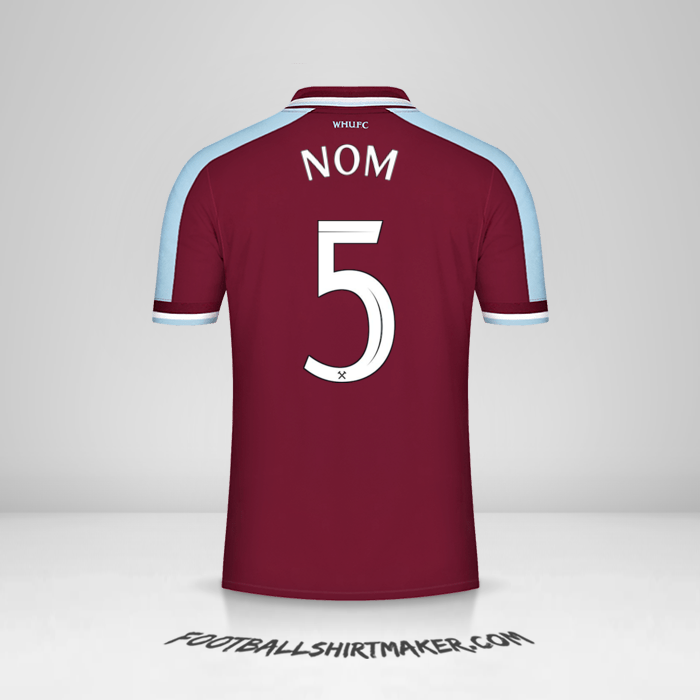 Maillot West Ham United FC Cup 2021/2022 -  nom - 5