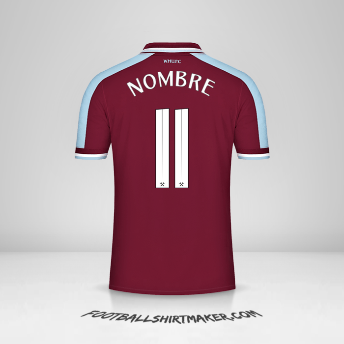 Jersey West Ham United FC Cup 2021/2022 -  nombre - 11