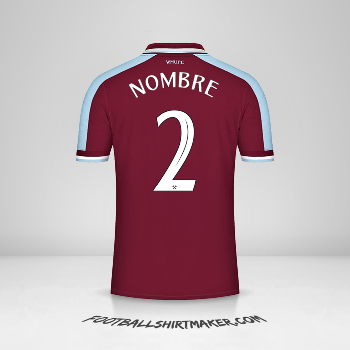 Jersey West Ham United FC Cup 2021/2022 -  nombre - 2