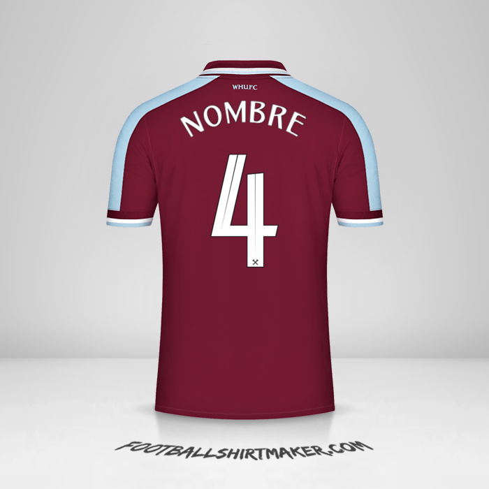 Jersey West Ham United FC Cup 2021/2022 -  nombre - 4