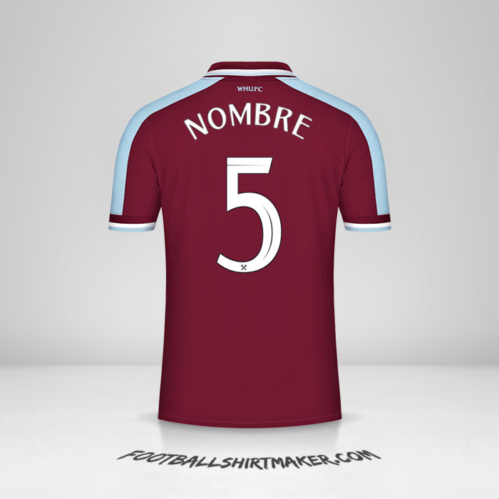 Jersey West Ham United FC Cup 2021/2022 -  nombre - 5