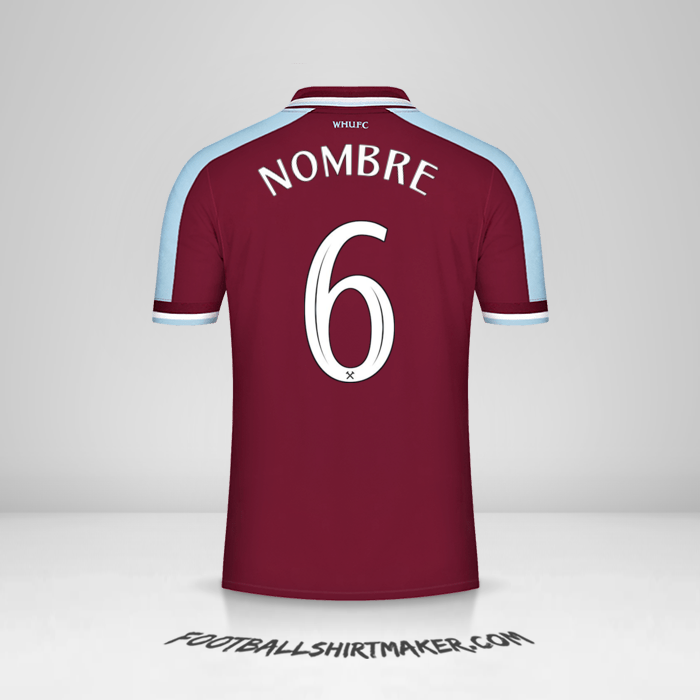 Jersey West Ham United FC Cup 2021/2022 -  nombre - 6