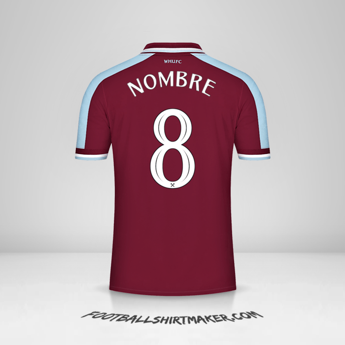 Camiseta West Ham United FC Cup 2021/2022 -  nombre - 8