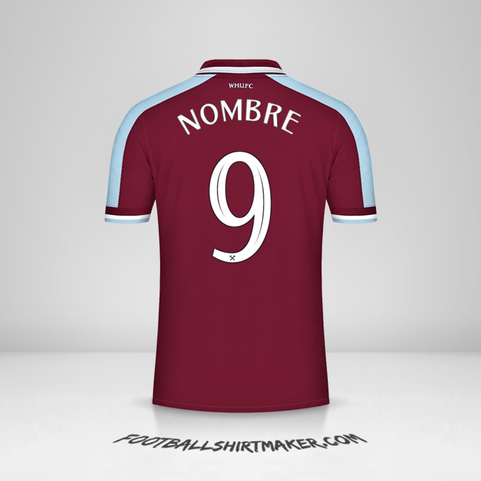 Jersey West Ham United FC Cup 2021/2022 -  nombre - 9