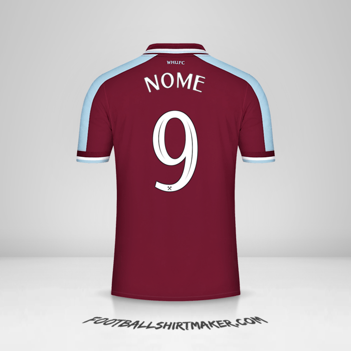 Camisa West Ham United FC Cup 2021/2022 -  nome - 9